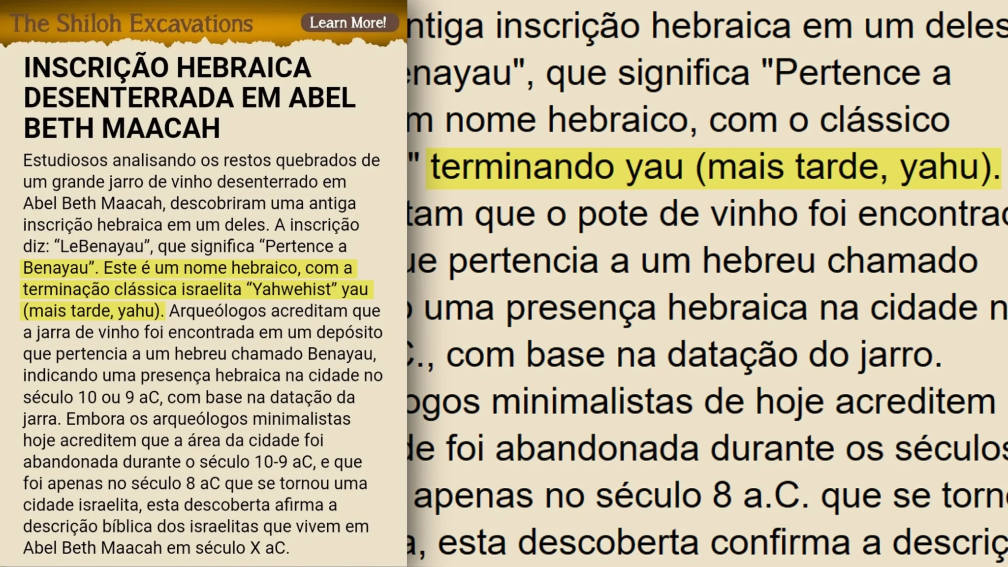 Artigo Arqueológico